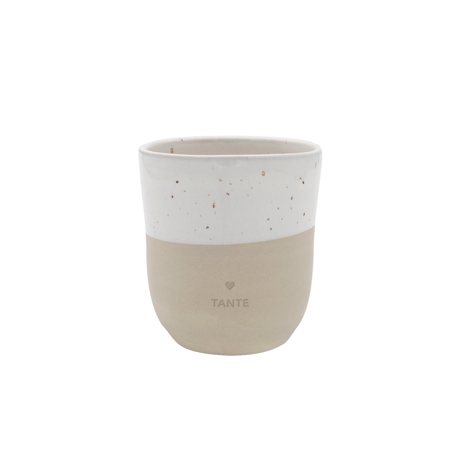 Becher "Tante" - 320 ml (Natur) Eulenschnitt