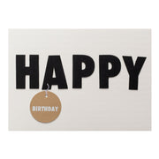 Ereigniskarte "Happy Birthday" - 12x17 cm (Weiß) räder Design