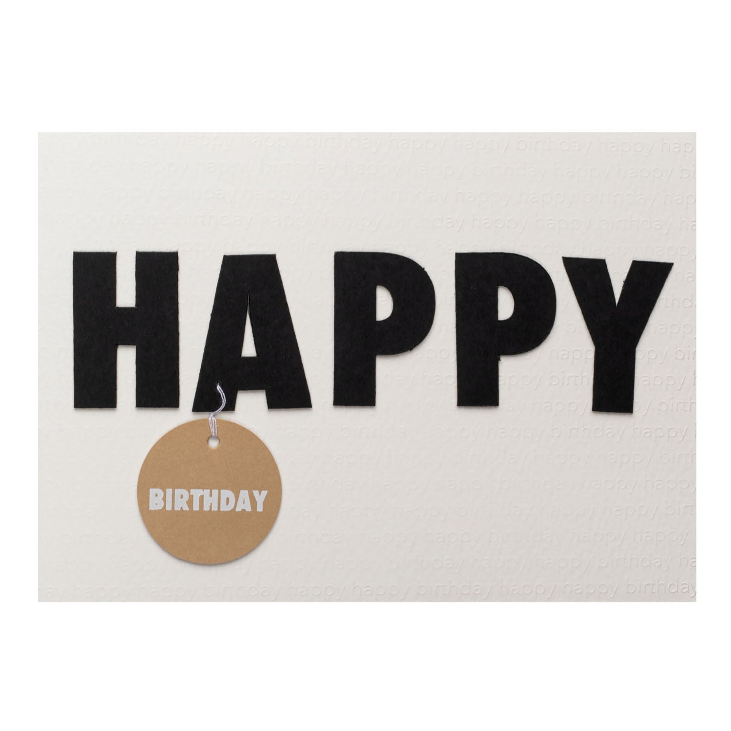 Ereigniskarte "Happy Birthday" - 12x17 cm (Weiß) räder Design