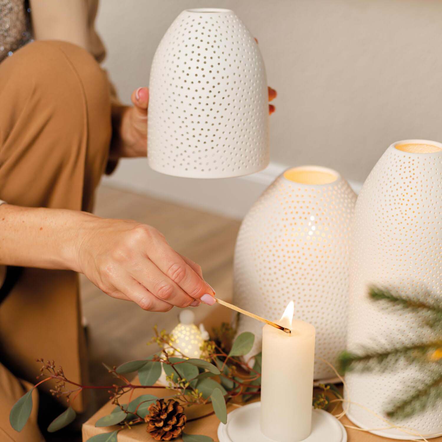 Laterne "Himmelszelt - Sternennacht" (Weiß) räder Design