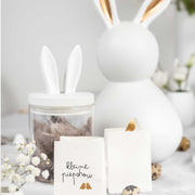 Porzellanfigur Hasen im 2er-Set "OSTERN - Damen" - Klein (Gold) räder Design