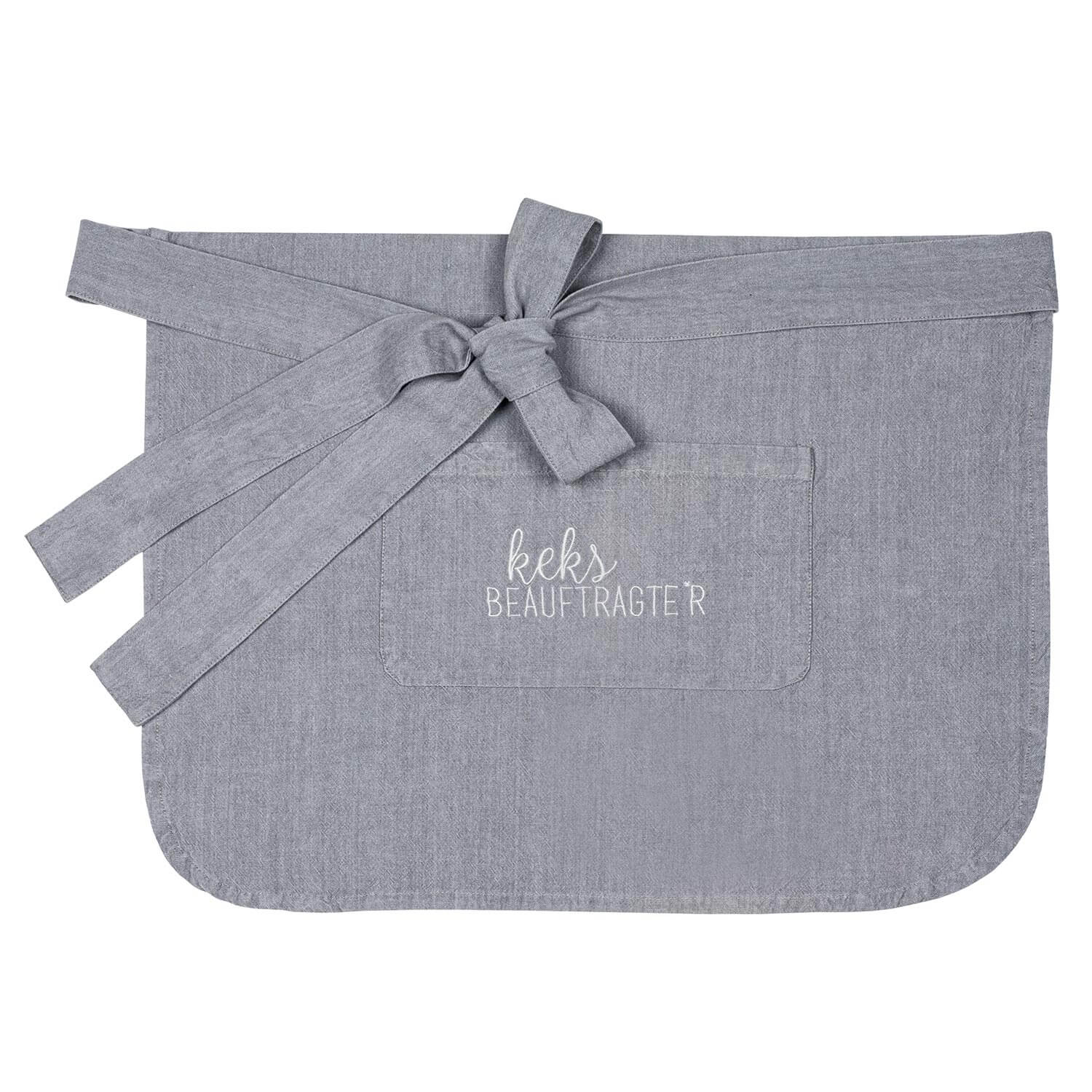 Schürze "Wintergenuss - Keksbeauftragter" - 63x48 cm (Grau) räder Design