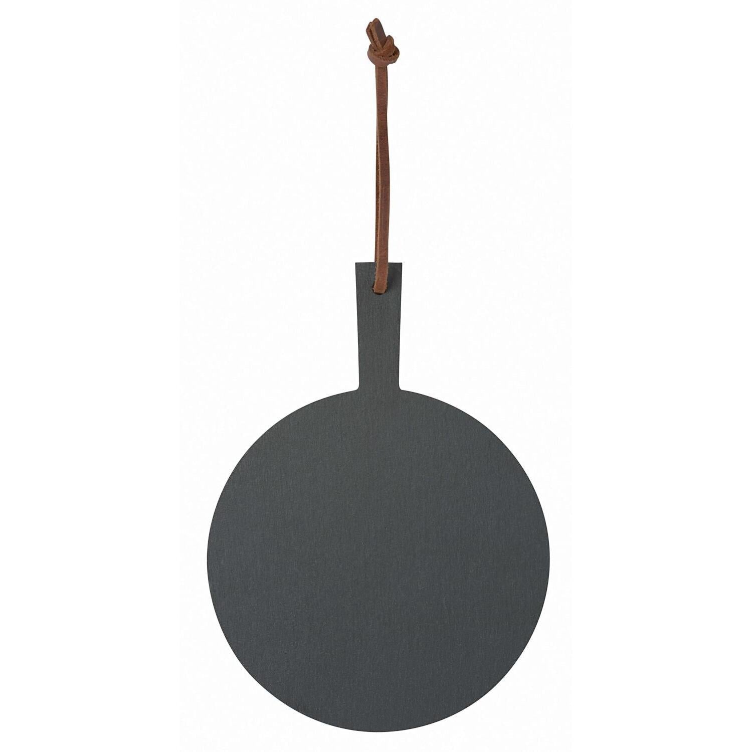 Schieferbrettchen rund "DINING" - 12,5x1,7 cm räder Design