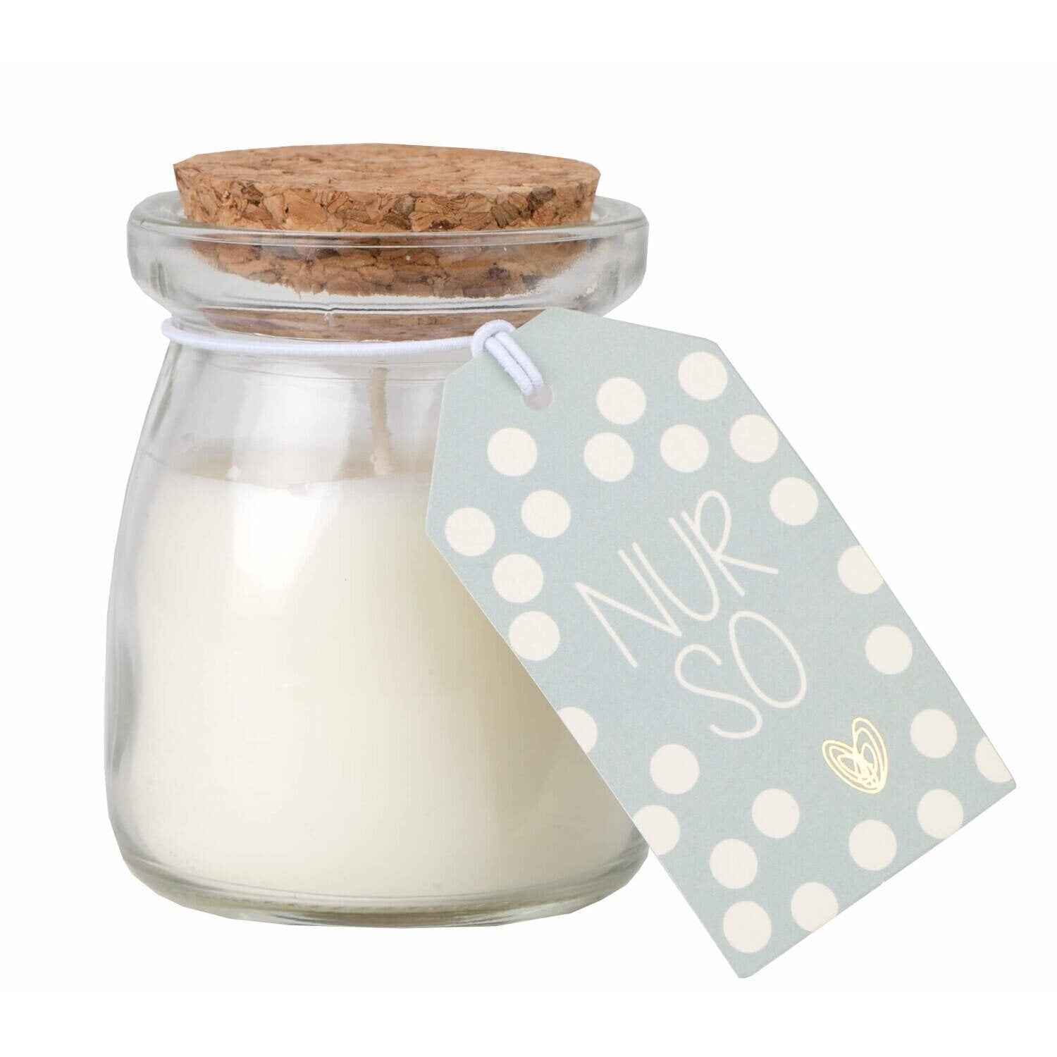 Duftkerze im Glas "Feuer & Flamme - Nur so" (Weiß) räder Design