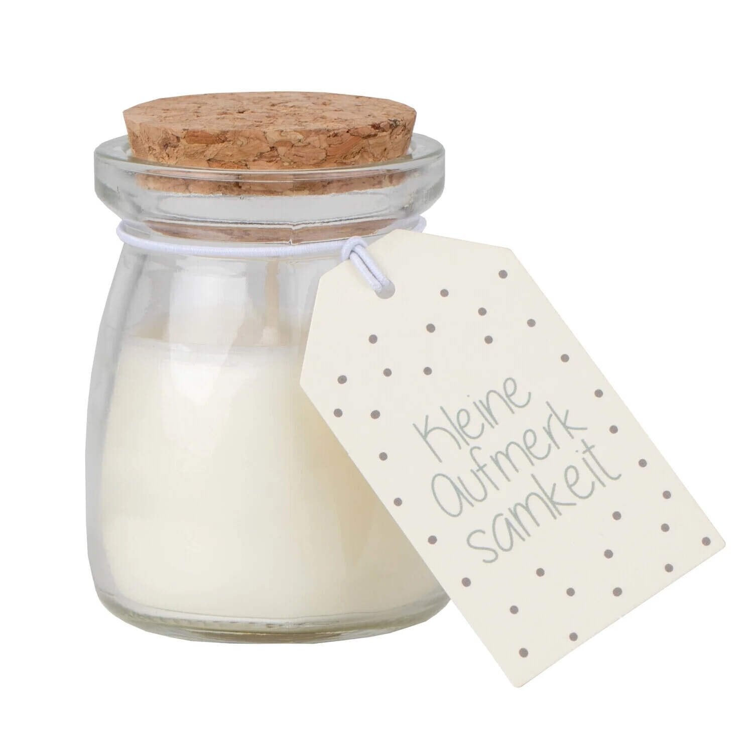 Duftkerze im Glas "Feuer & Flamme - Aufmerksamkeit" (Weiß) räder Design