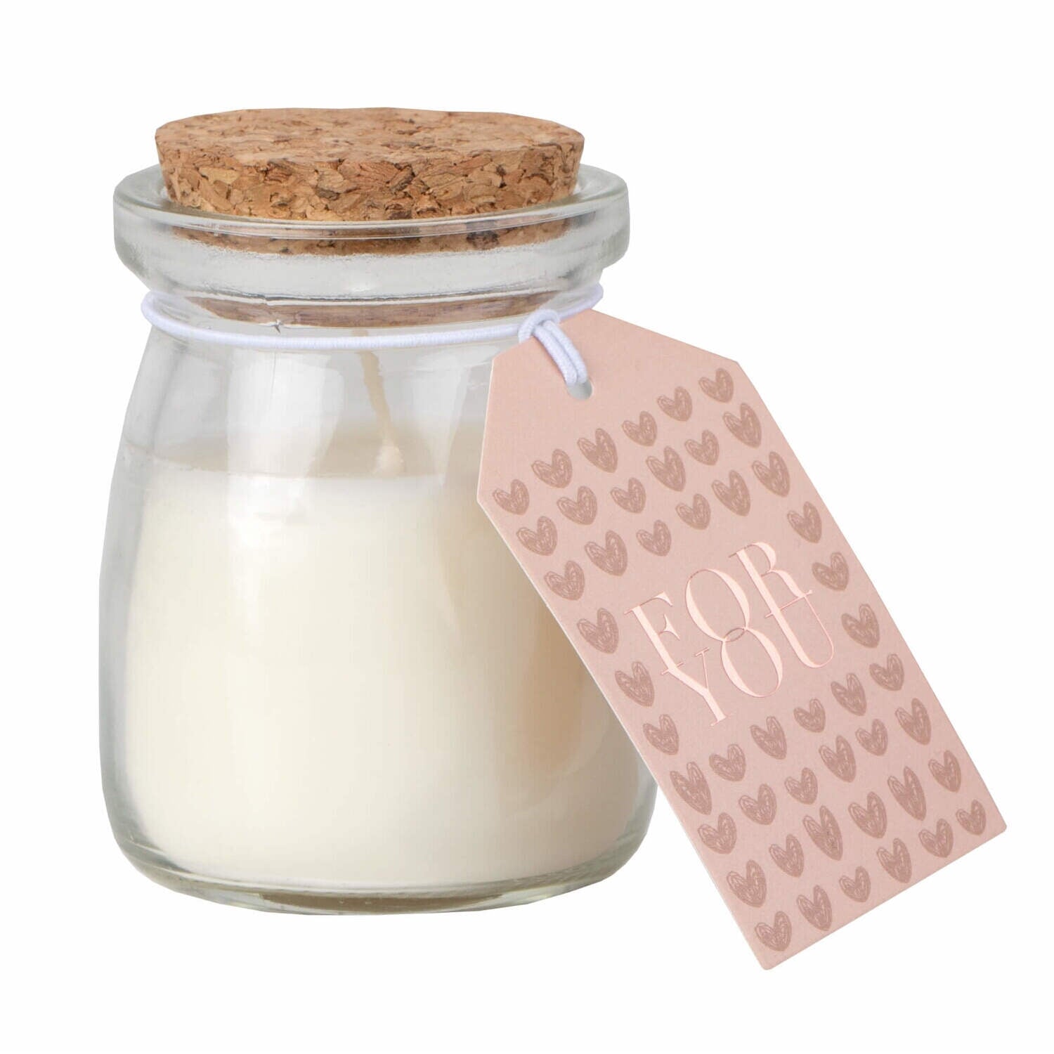 Duftkerze im Glas "Feuer & Flamme - For you" (Weiß) räder Design