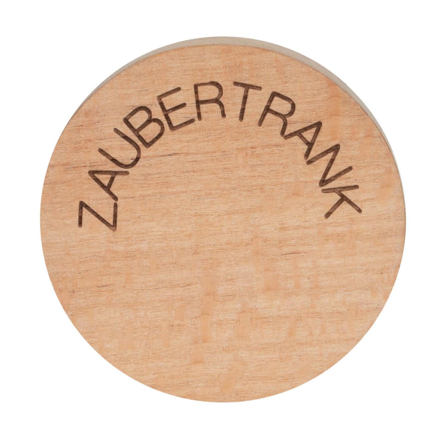 Flaschenverschluss "Zaubertrank" - 8,1x4,9 cm (Natur) räder Design