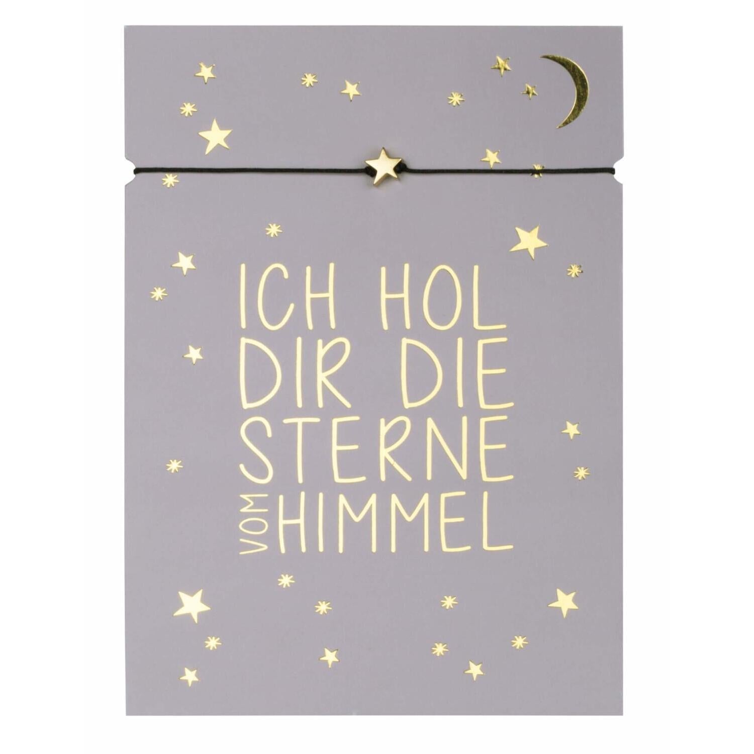 Armband "GOLDSCHATZ - Stern" (Schwarz/Gold) räder Design