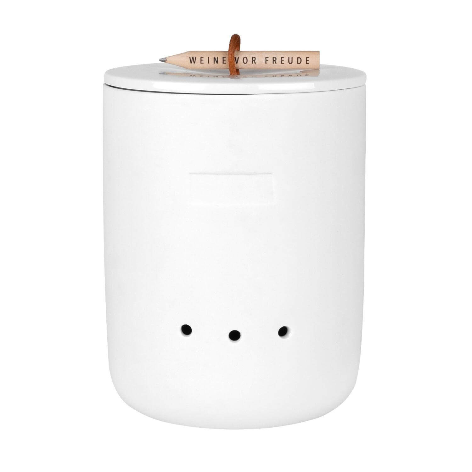 Aufbewahrungstopf "Weine vor Freude" - 14x18,5 cm räder Design