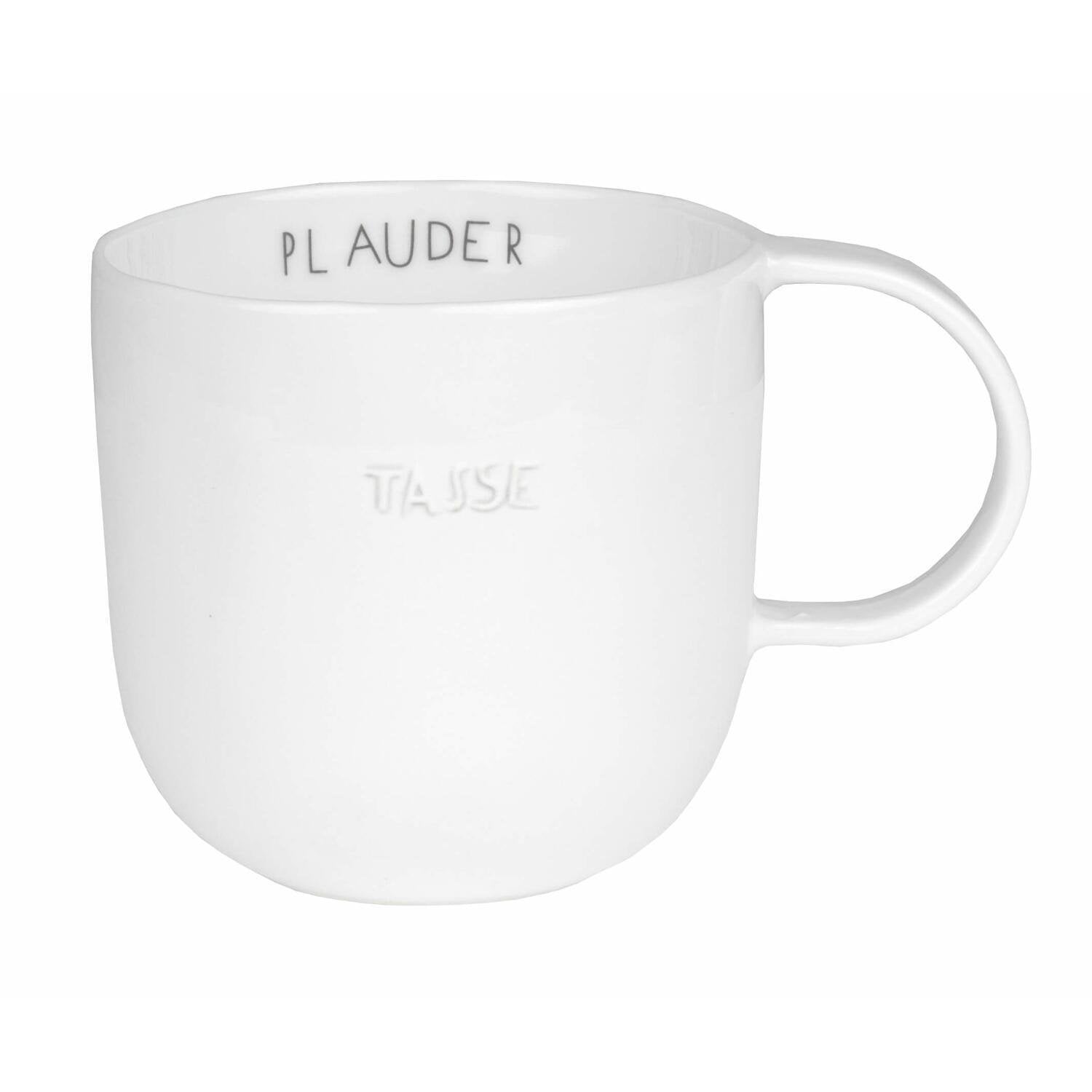 Tasse "DINING - Plaudertasse" - 300ml (Weiß) räder Design