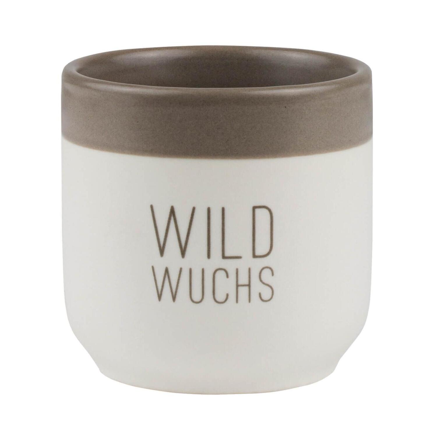 Vase "Wildwuchs" - 6,5 cm (Weiß/Braun) räder Design
