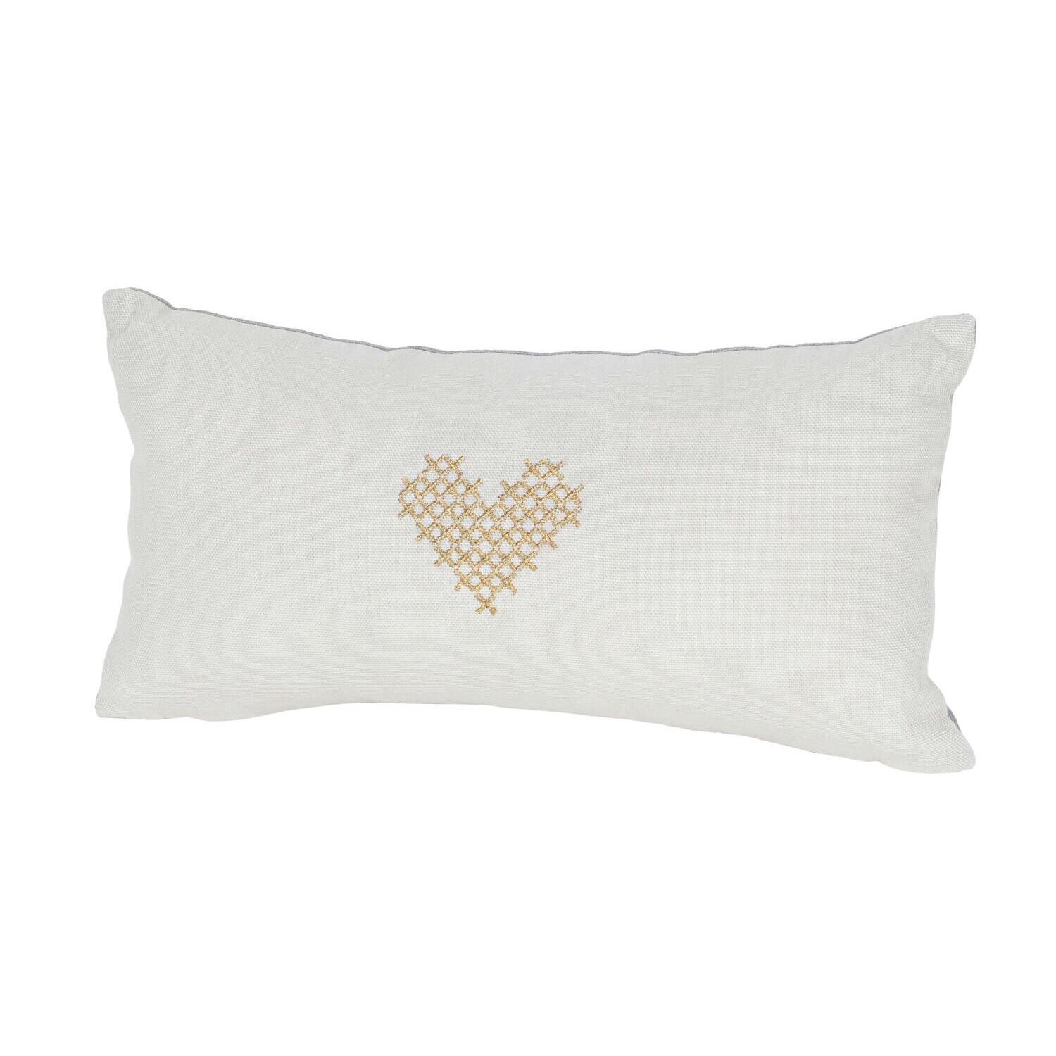 Traumkissen "Heimatverliebt" - 33x17 cm (Grau/Beige) räder Design