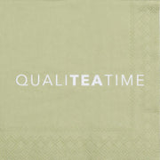 Cocktailservietten "Qualiteatime" (Braun) räder Design