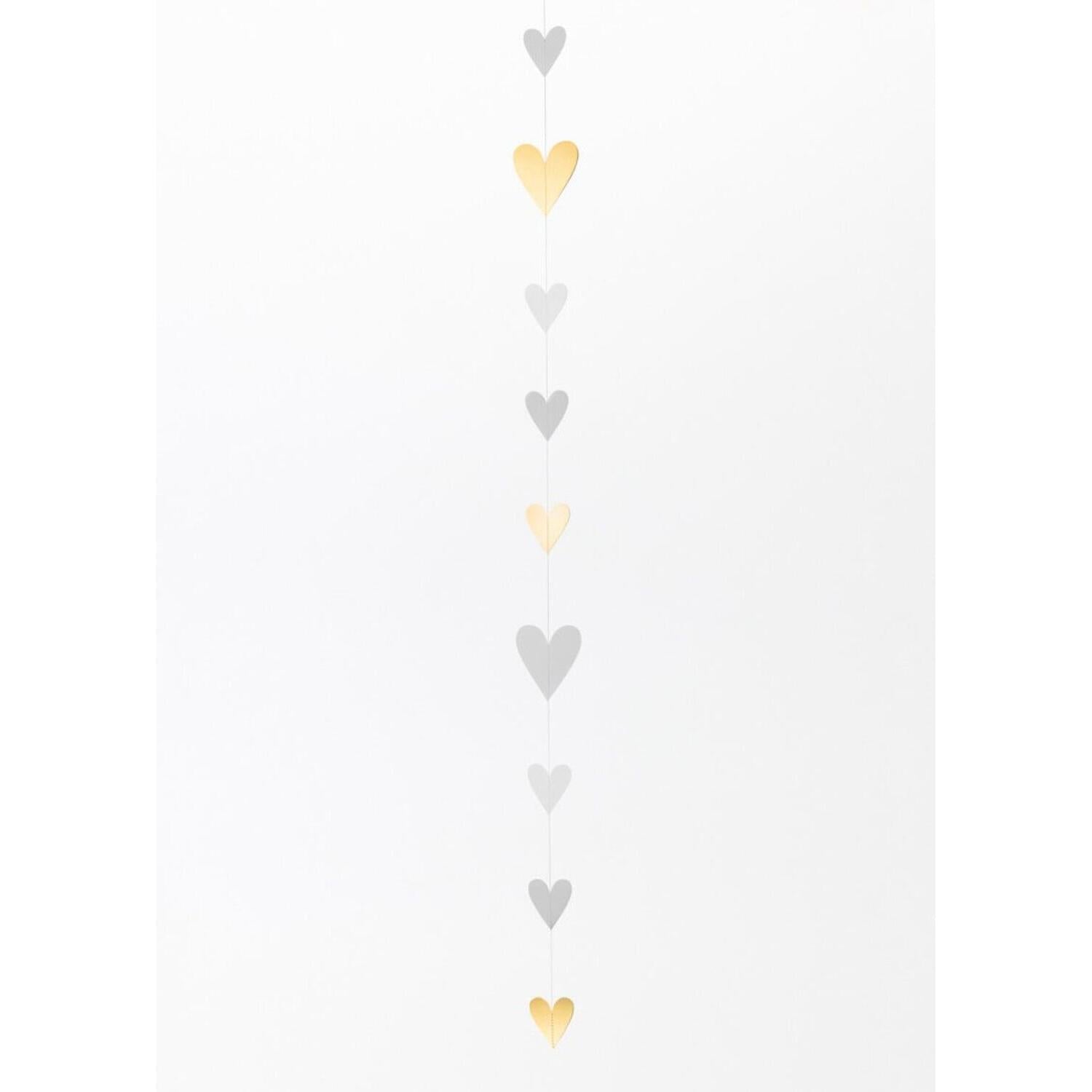 Papierkette "Goldherzen" - 140 cm (Gold) räder Design