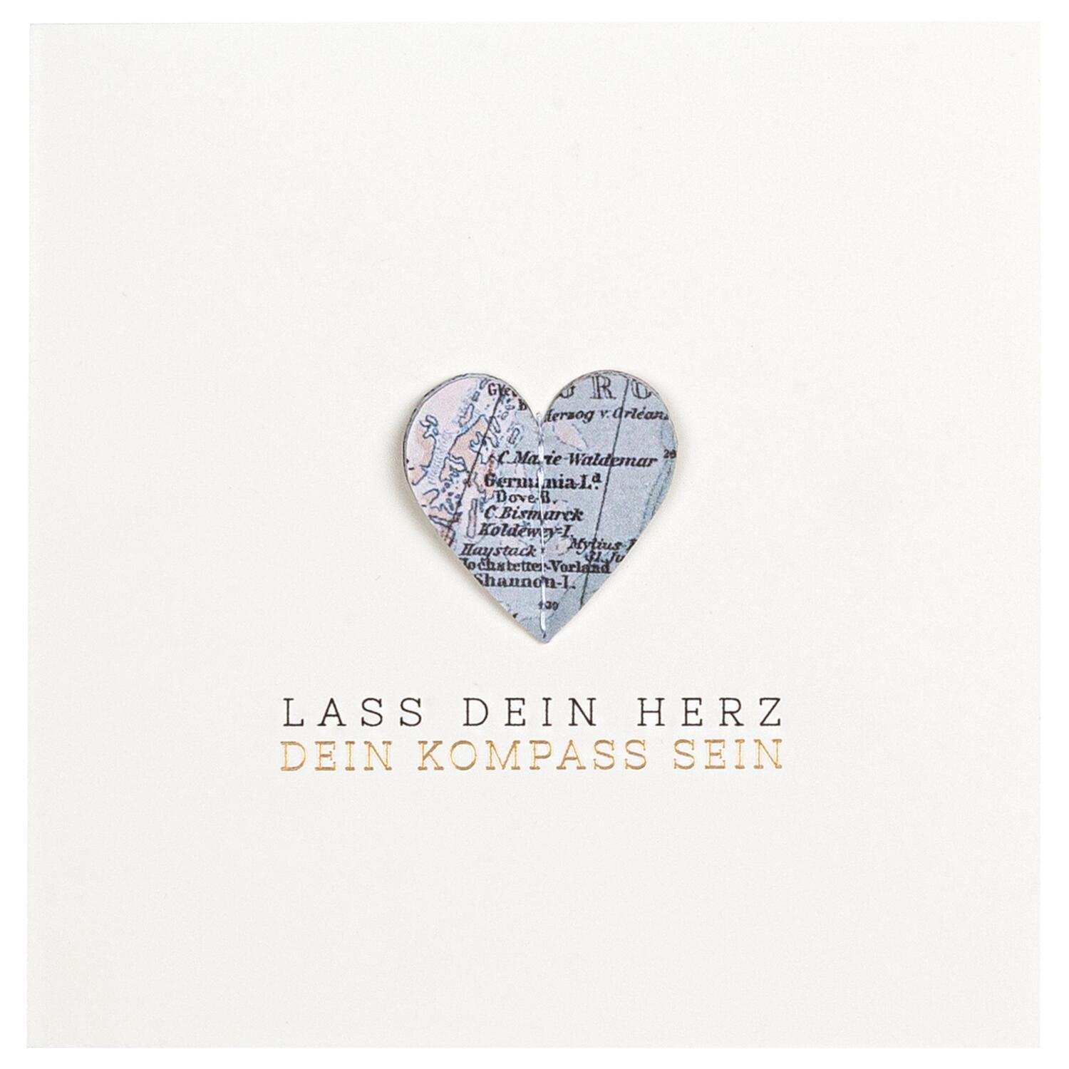 Lebenswegkarte "Lass dein Herz" räder Design