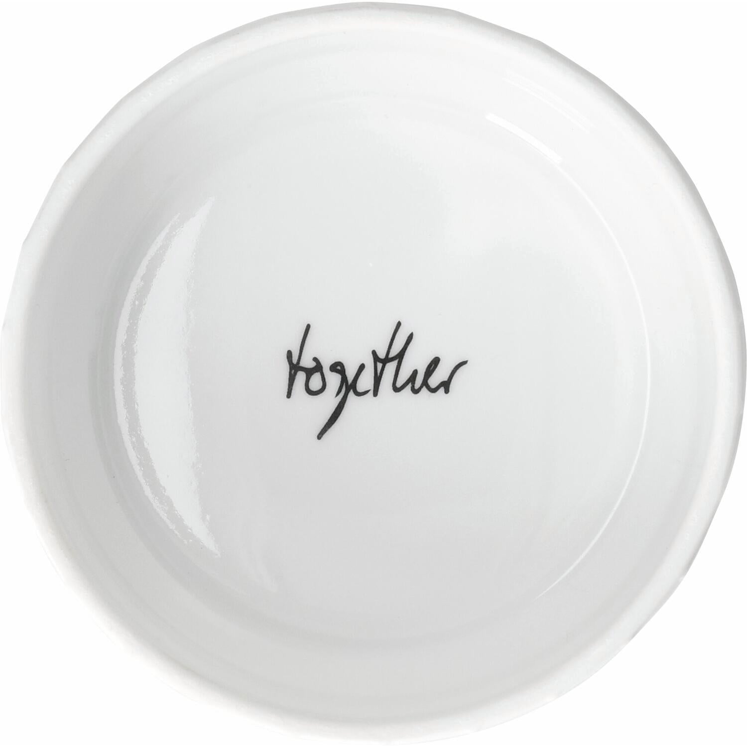 Schälchen "Häppchenweise" im 3er-Set - 115 ml (Weiß)