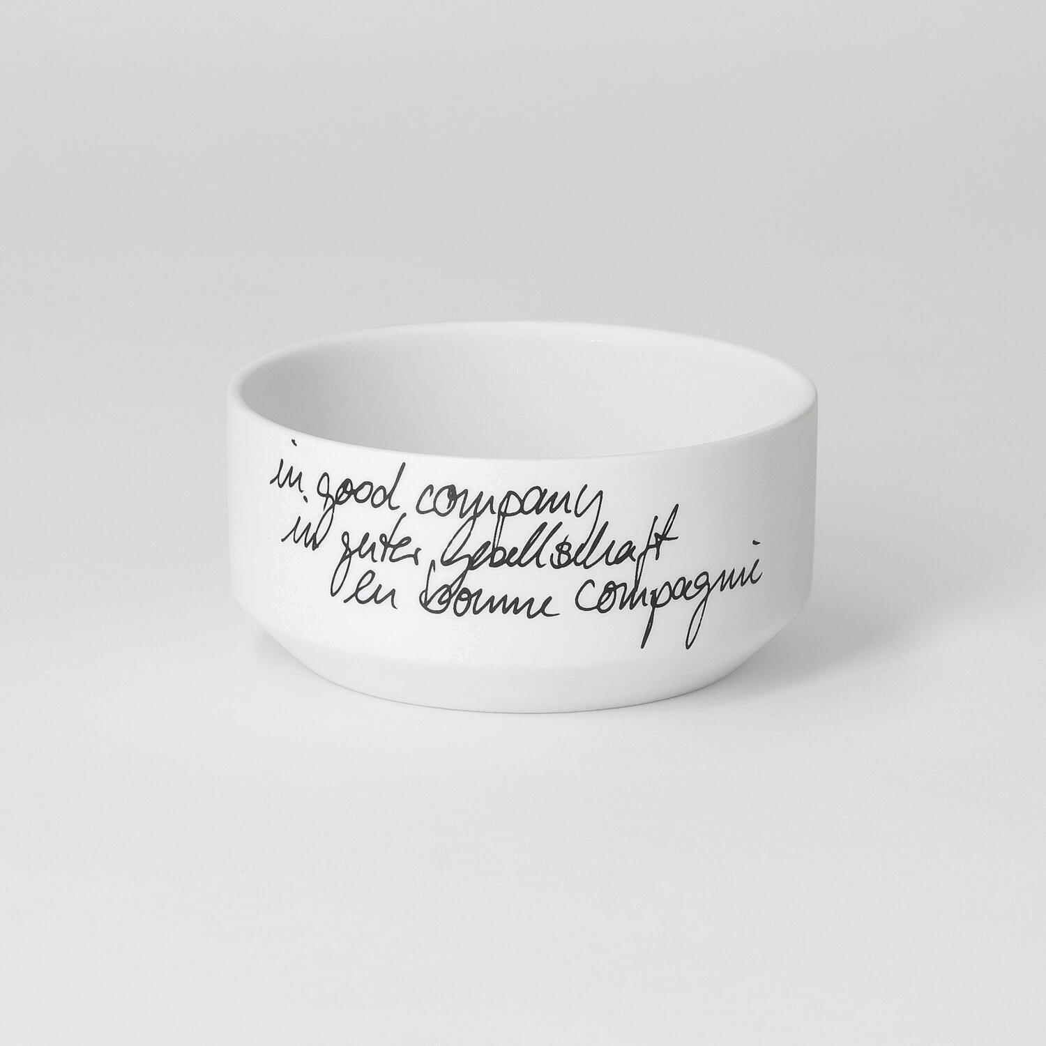 Schälchen "Häppchenweise" im 3er-Set - 115 ml (Weiß)