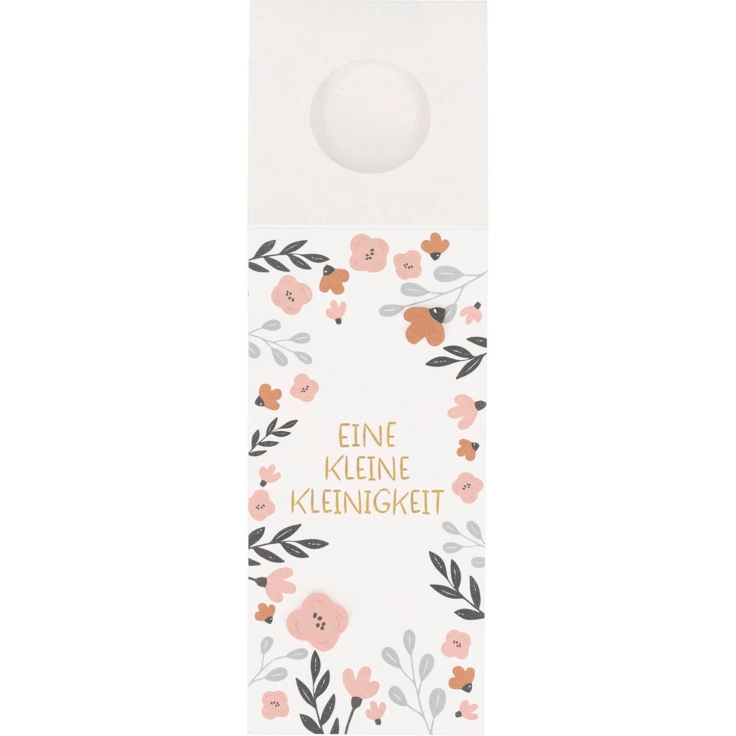 Flaschengruß "Eine kleine Kleinigkeit" - 37x7 cm (Bunt)