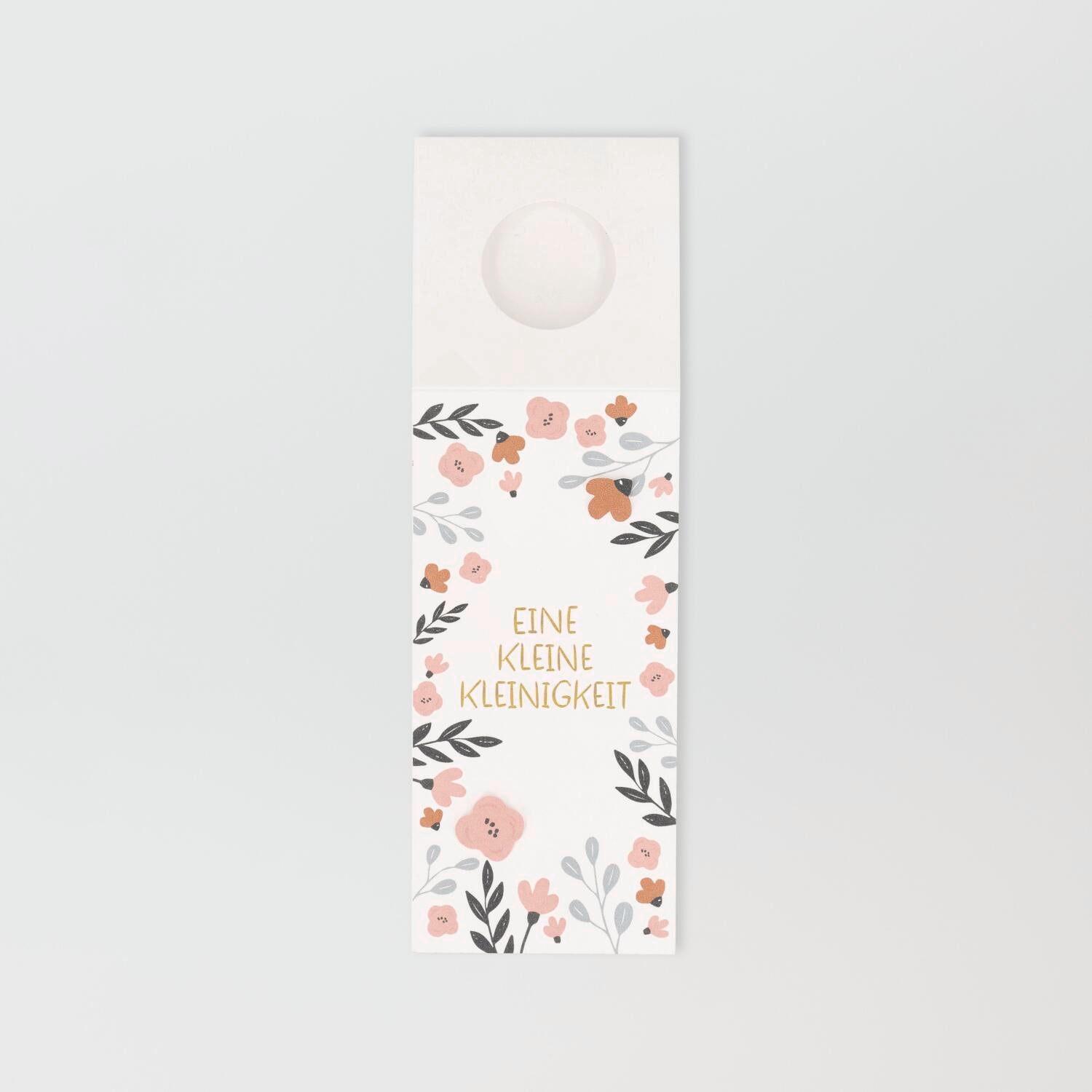 Flaschengruß "Eine kleine Kleinigkeit" - 37x7 cm (Bunt)