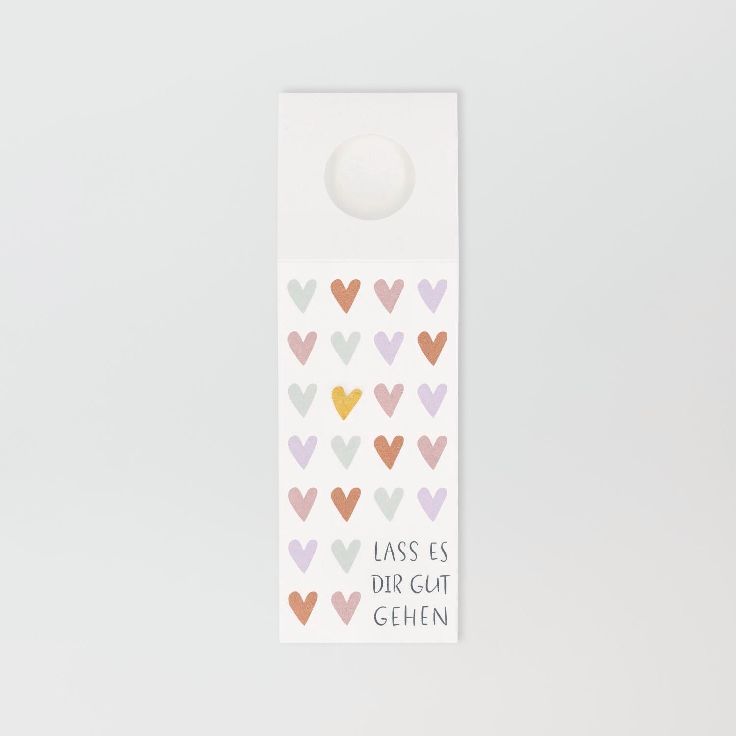 Flaschengruß "Lass es dir gut gehen" - 37x7 cm (Bunt)