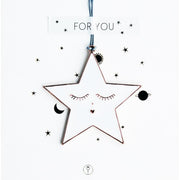 Ornament "Stern" - 5,5x5,5 cm (Silber) räder Design