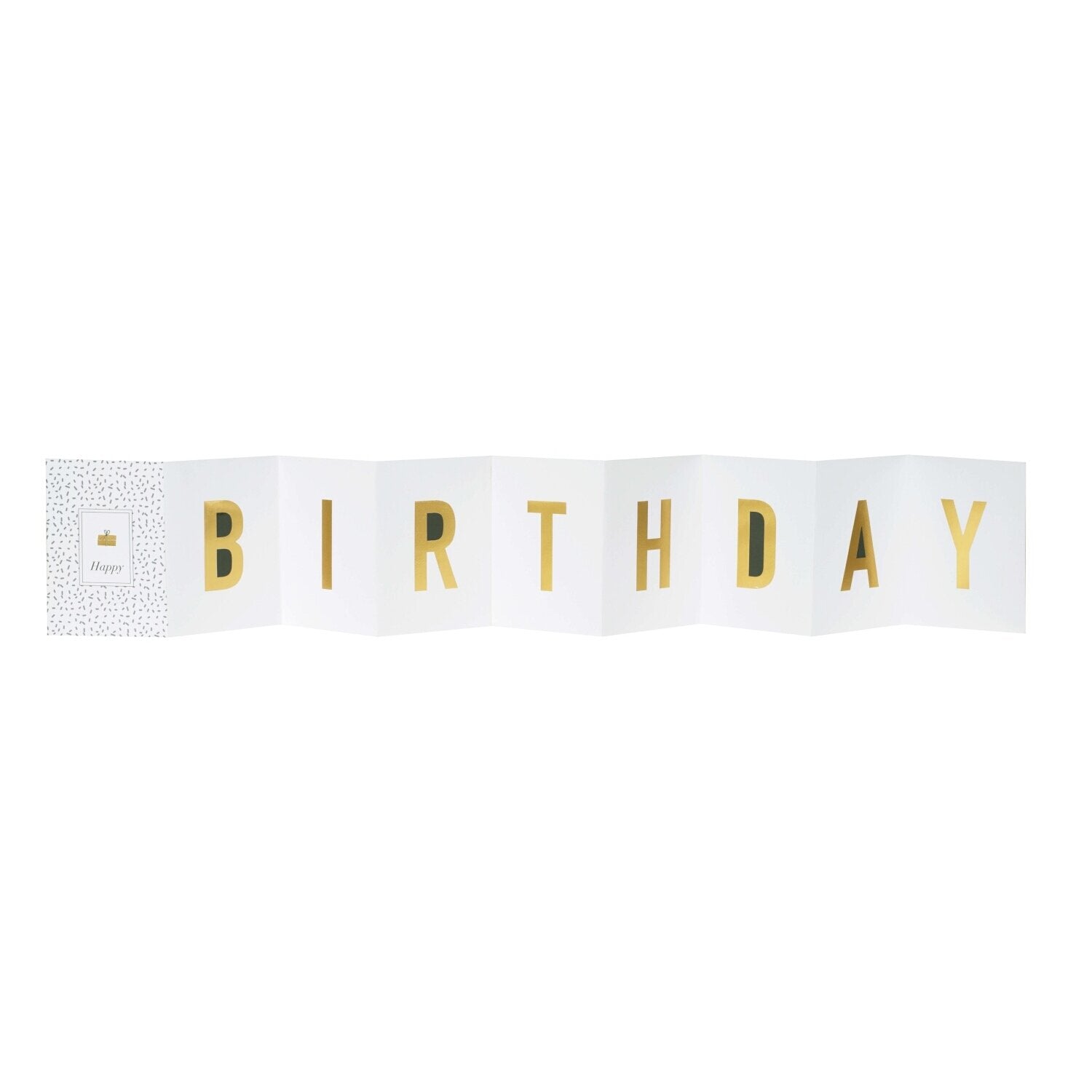 Leporellokarte "Happy Birthday" räder Design