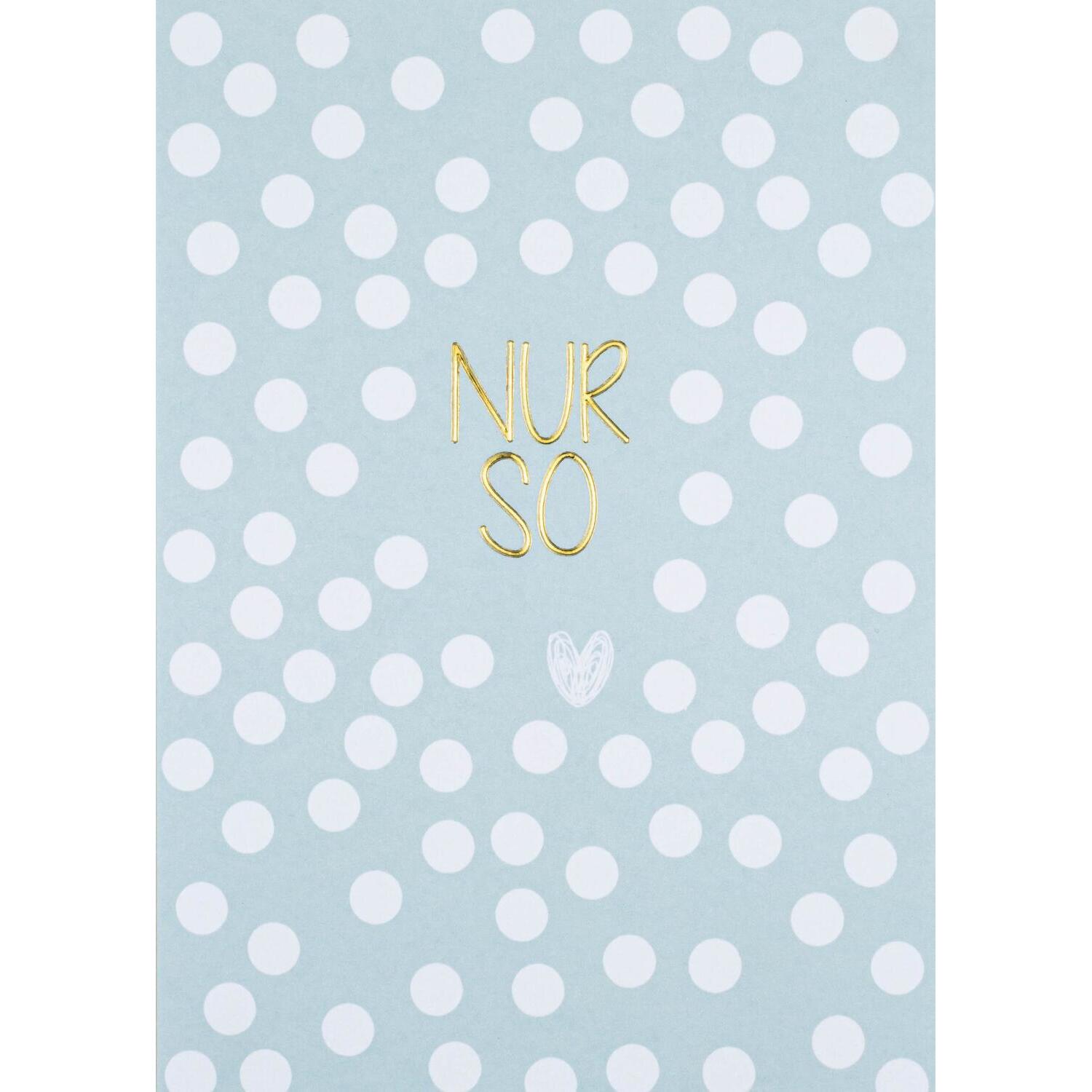 Klappkarte "Kleiner Gruß - Nur So" - 11,8x16,6 cm (Blau) räder Design