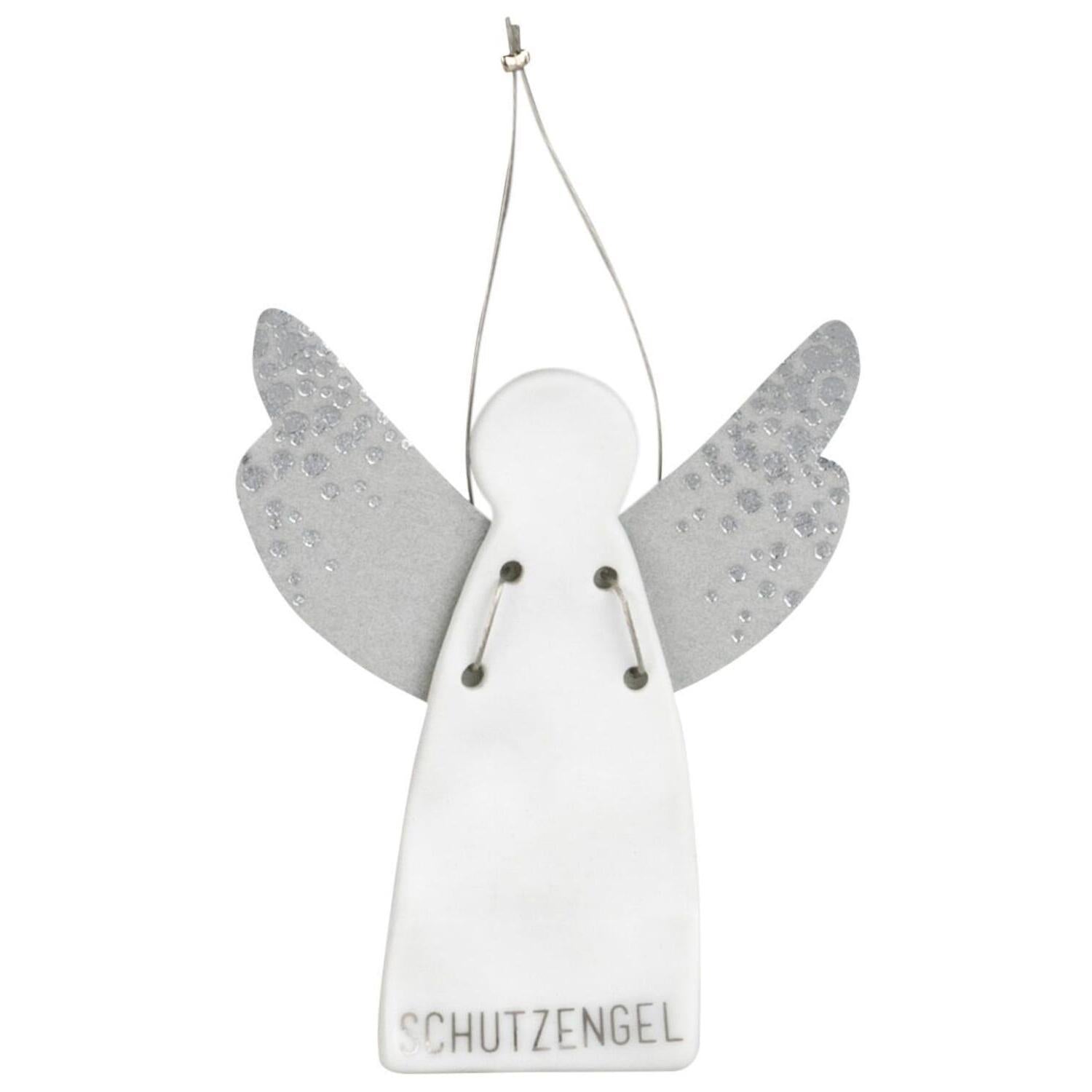 Schutzengel "GIVING - Schrift" - 9 cm (Weiß) räder Design