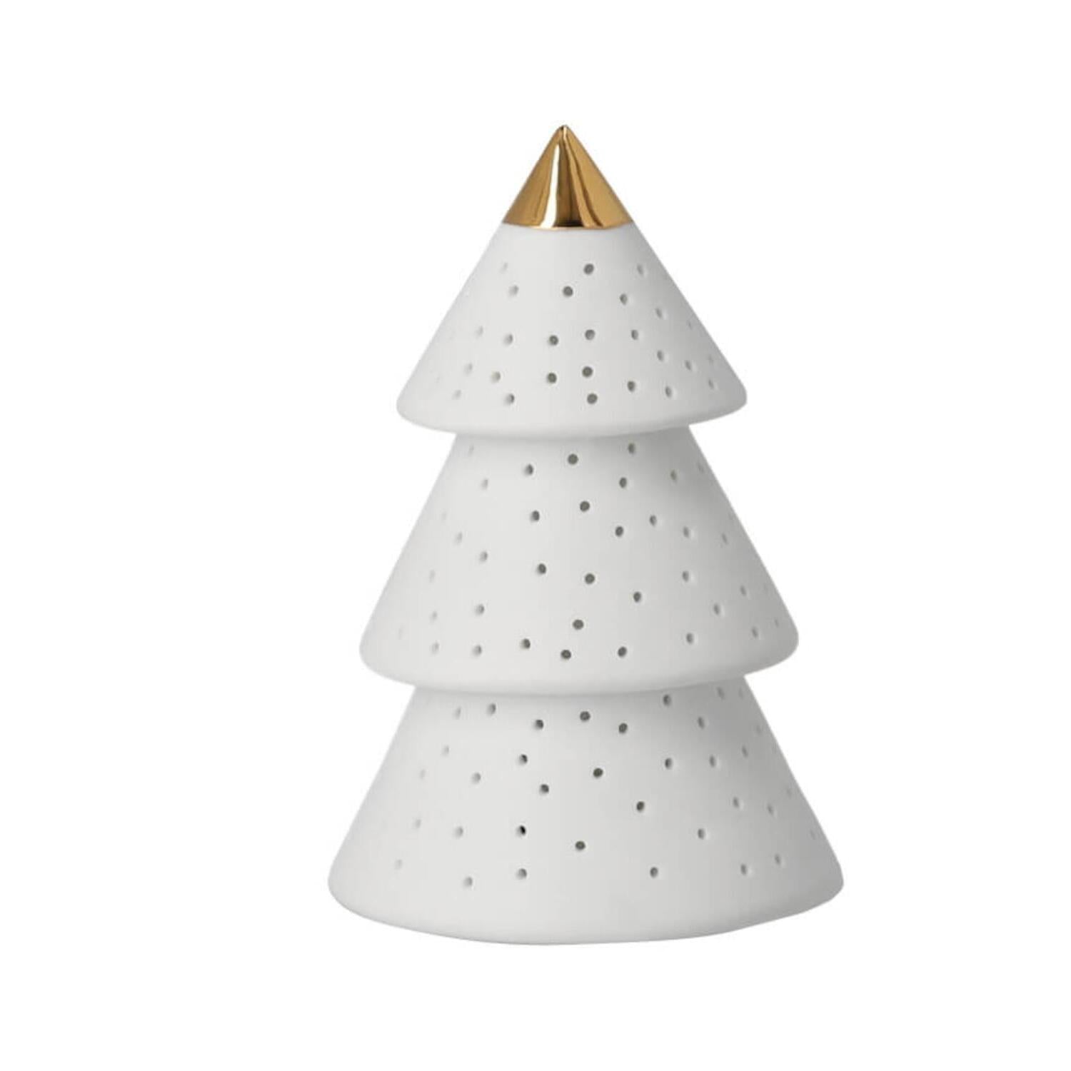 LED Weihnachtslicht "Tanne" - 9x6 cm (Weiß)