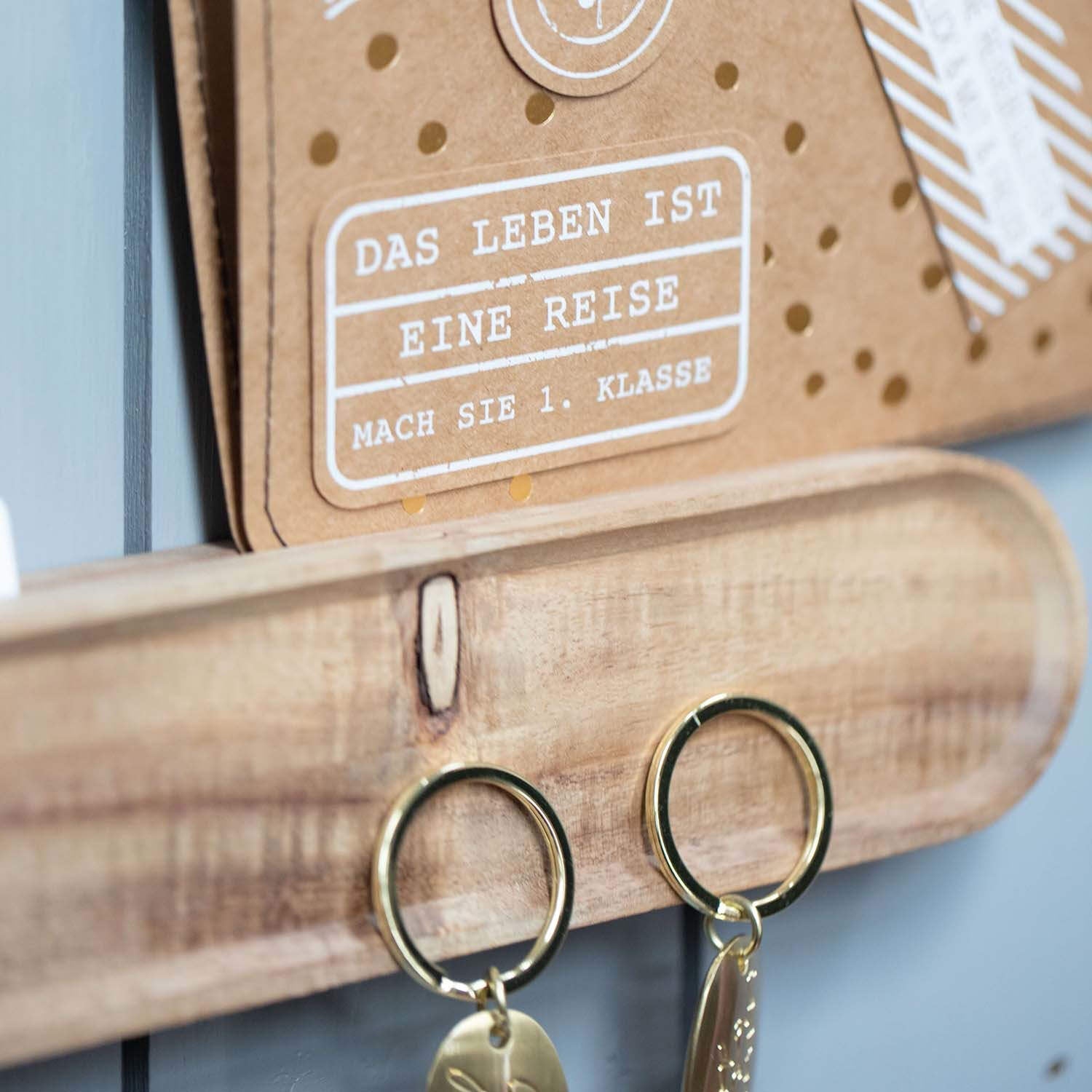 Schlüsselanhänger "GOLDSTEIN - Immer bei dir" - 3,9x2,8x0,4cm räder Design