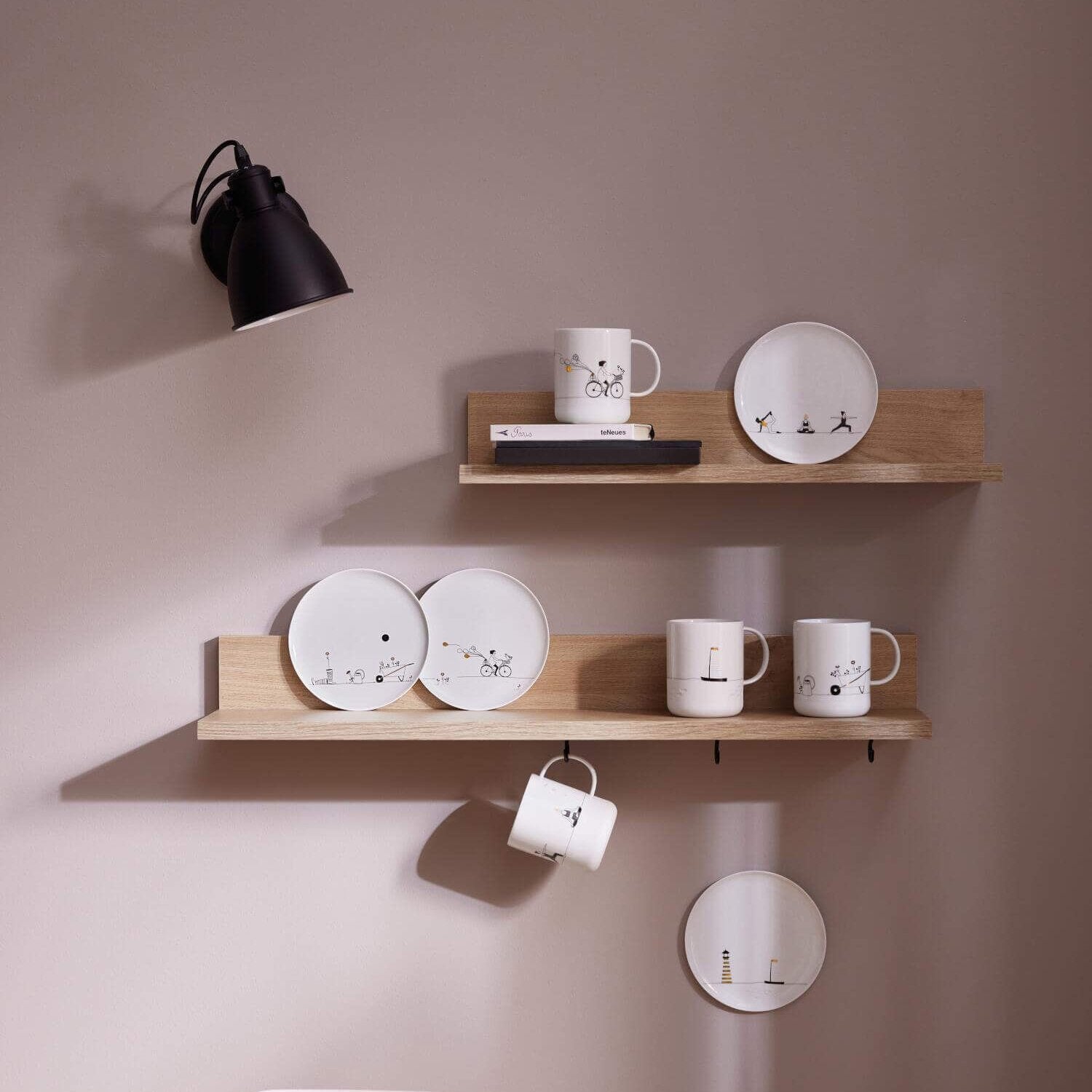 Geschenkteller "Hobby - Yoga" - 15 cm (Weiß) räder Design