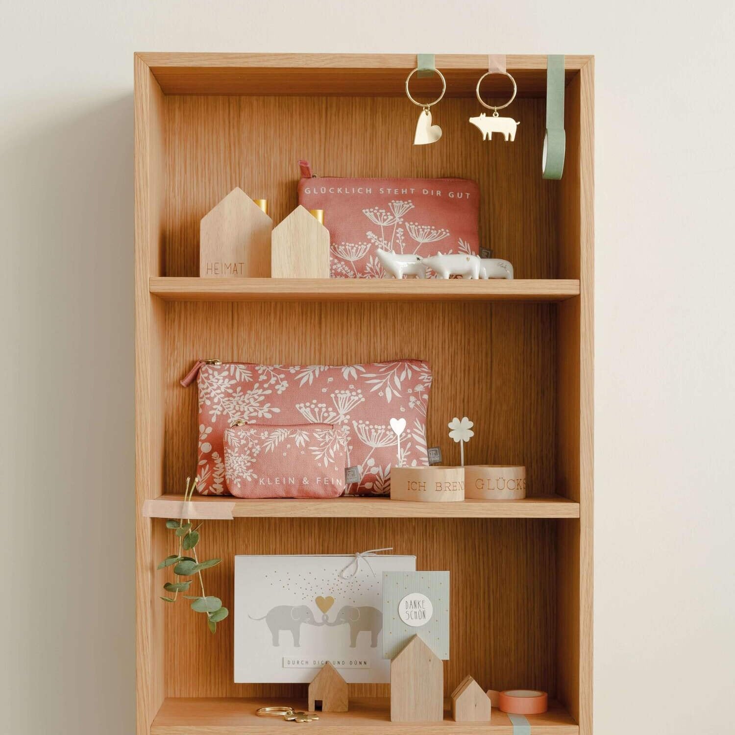 Pärchenkarte "Durch dick und dünn" - 11,8x16,6 cm (Weiß) räder Design