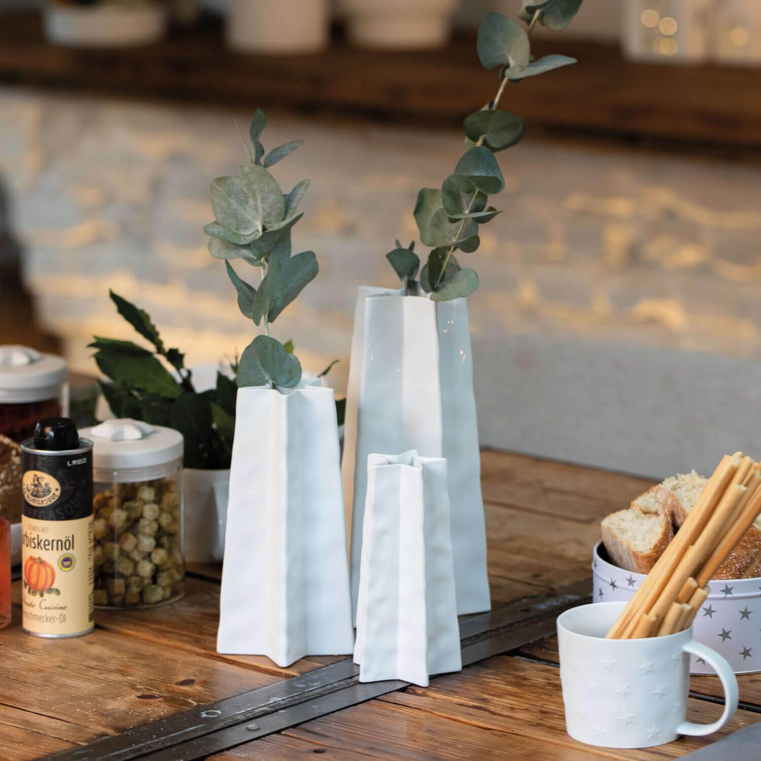 Vase "XMAS - Stern" - 16 cm (Weiß) räder Design