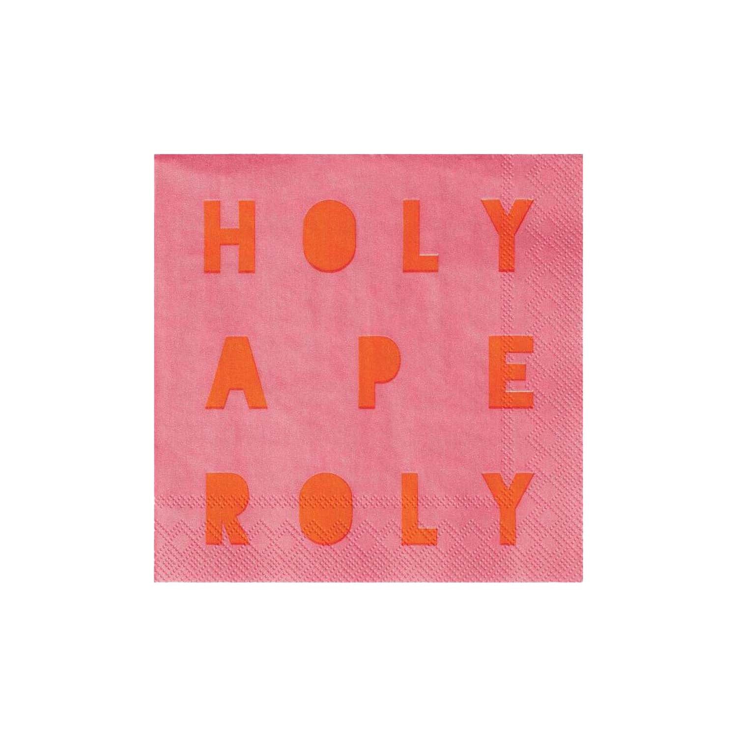 Cocktailservietten "Holy Aperoly" (Rosa/Orange) räder Design