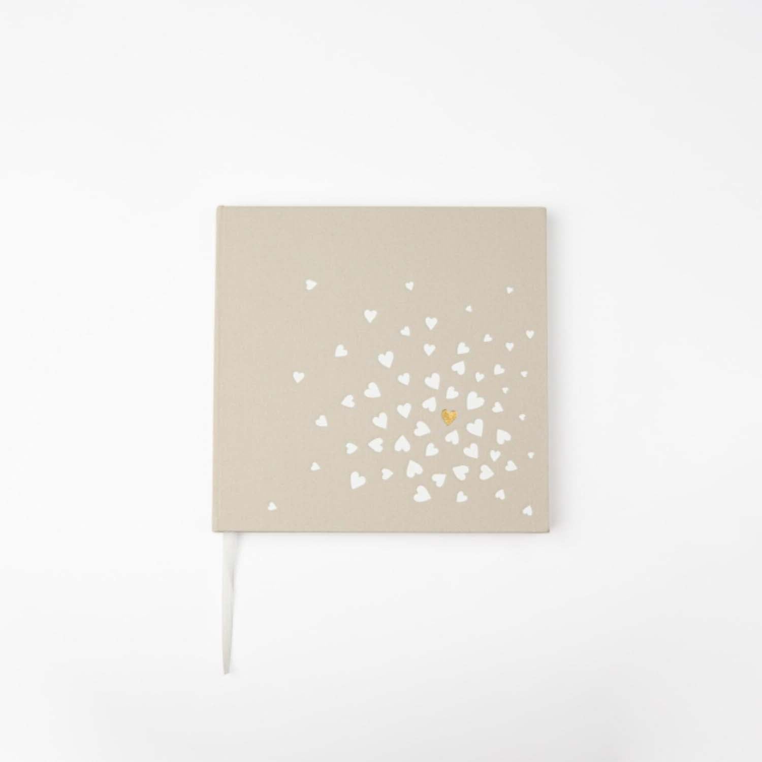 Gästebuch "Herzen" (Beige) räder Design