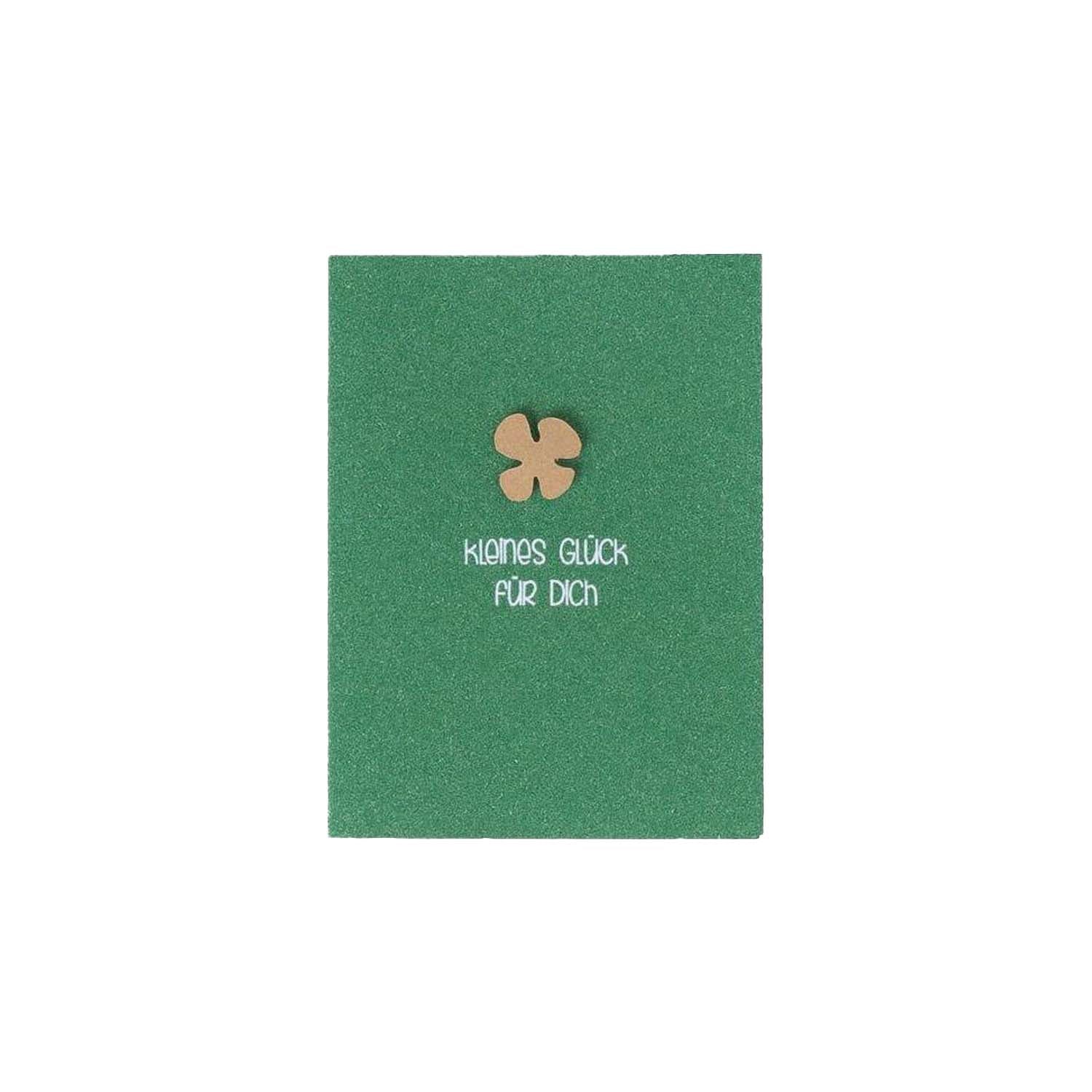 Mini-Karte "Kleines Glück für dich" (Grün) räder Design