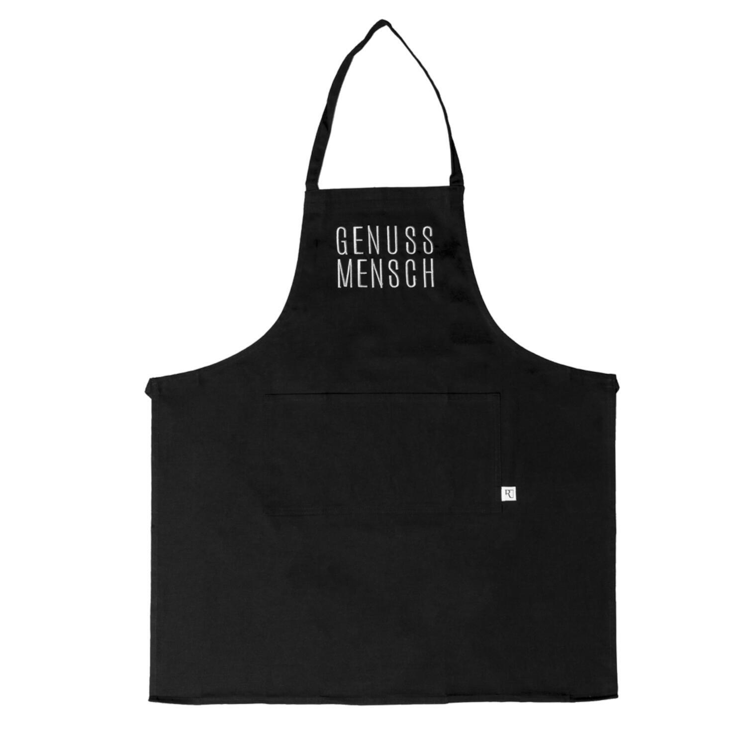 Schürze "Genussmensch" (Schwarz) räder Design