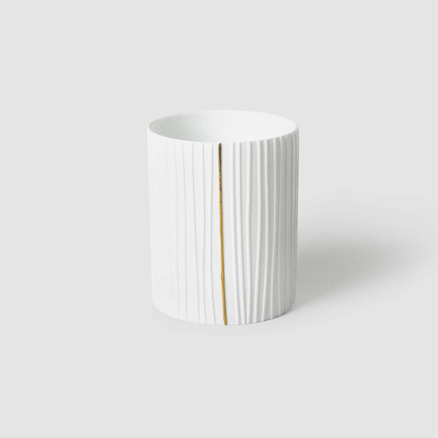 Teelichthalter "Plissiert" (Weiß) räder Design