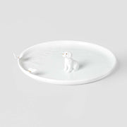 Teller "Hund" - ø 17 cm (Weiß) räder Design