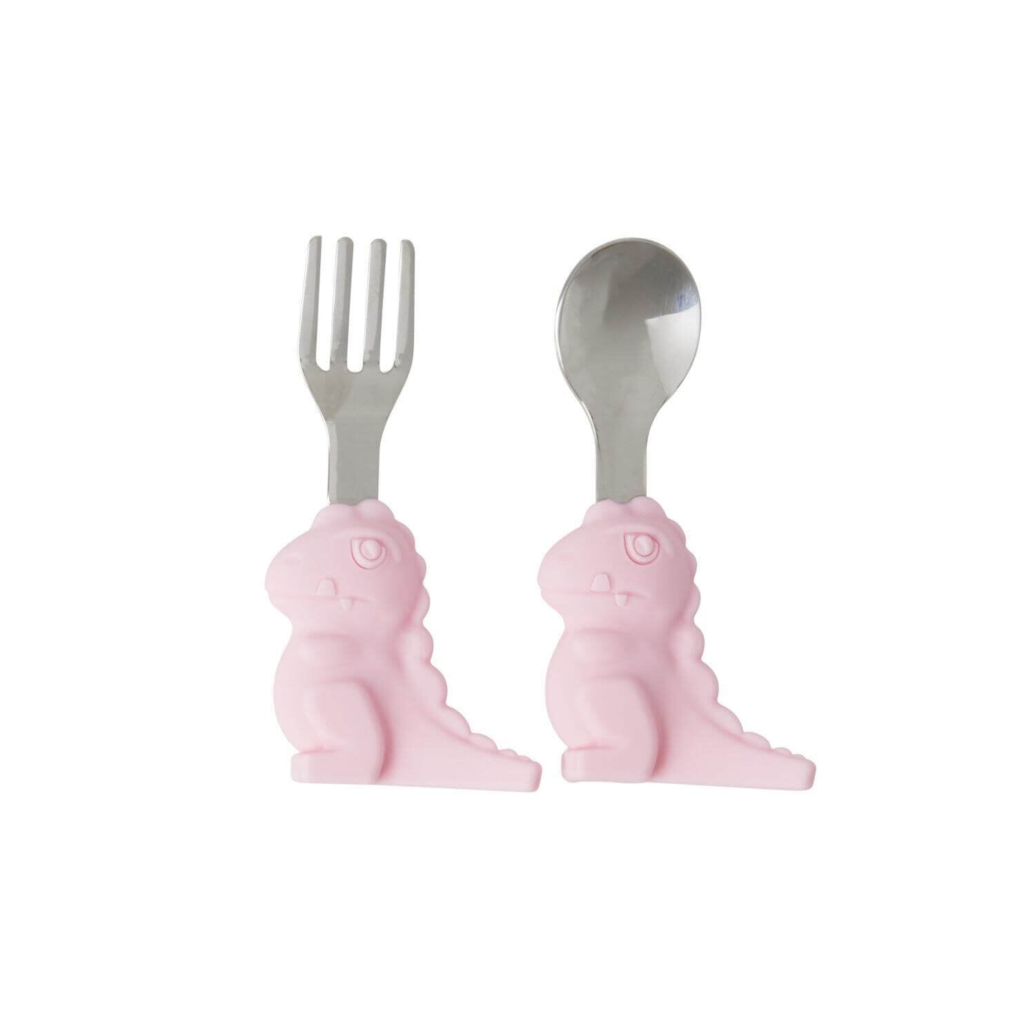 Kinderbesteck "Dino" (Pink) Rice