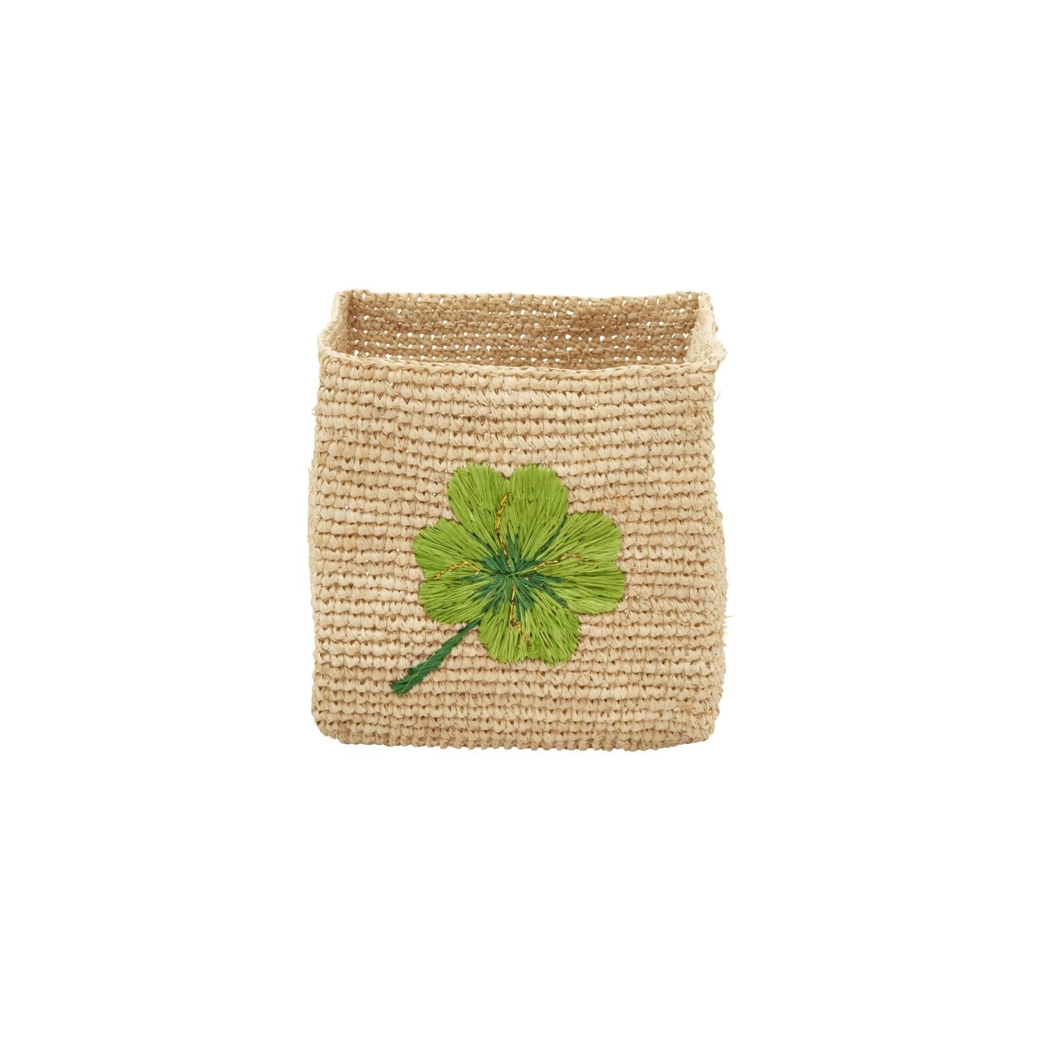 Aufbewahrungskorb "Raffia - Clover" im 2er-Set - S/L (Natur) Rice