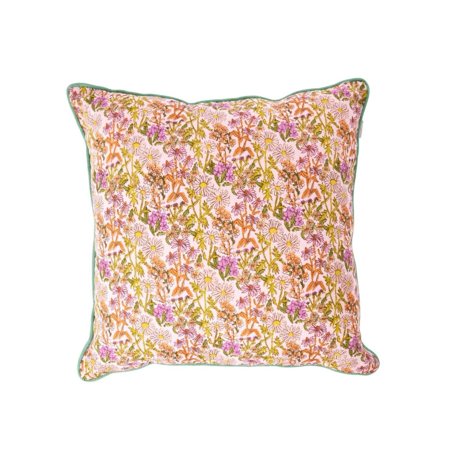 Baumwollkissen "Flower" (Bunt) Rice