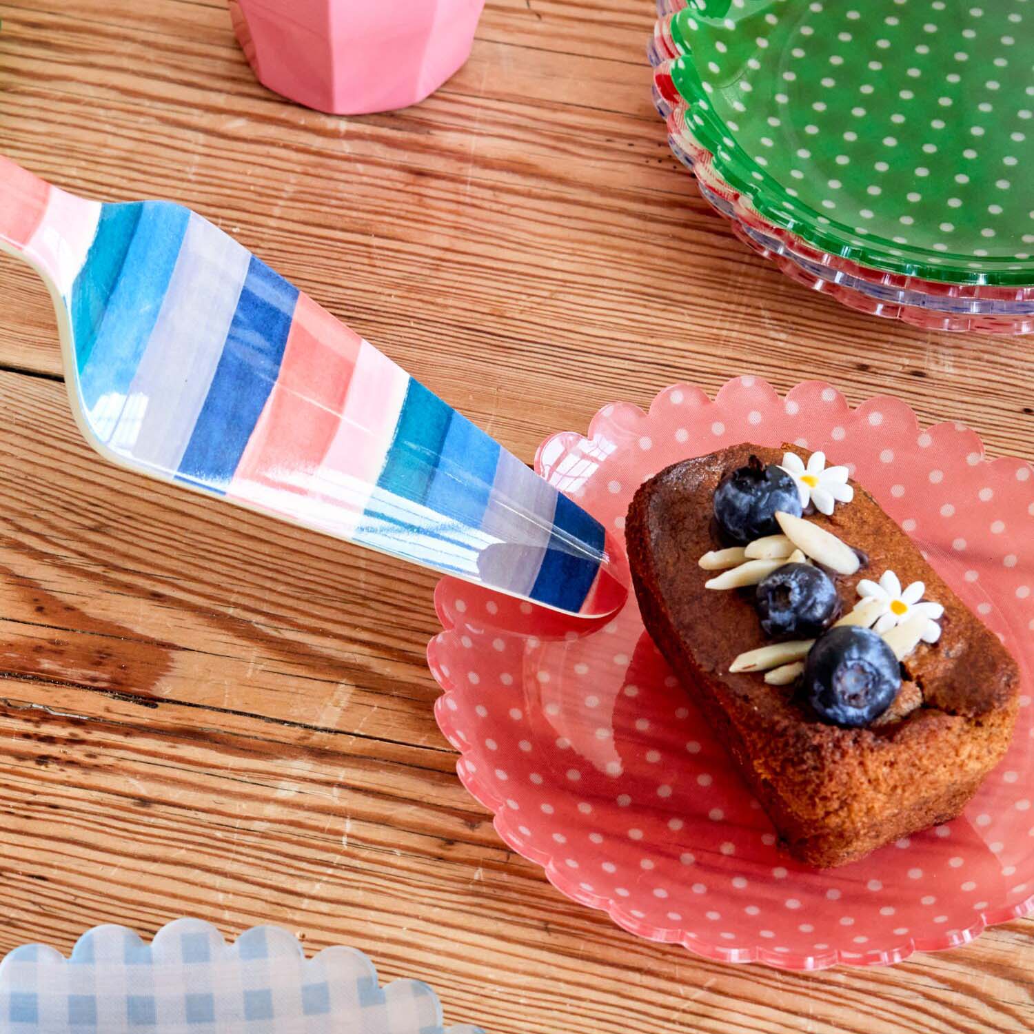 Melamin Tortenheber "New York Minute Streifen" (Bunt) Rice