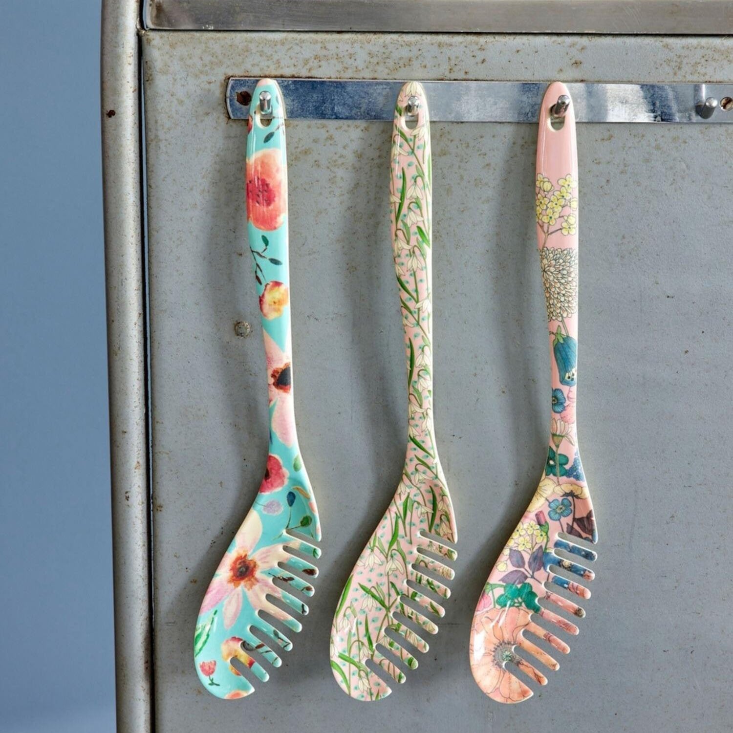 Melamin Pasta-Löffel "Selma Flower" (Bunt) Rice