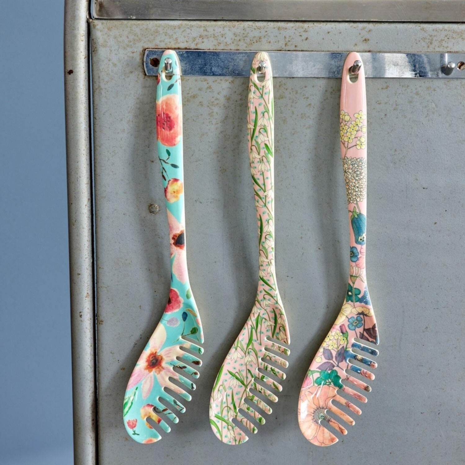 Melamin Pasta-Löffel "Schneeglöckchen" (Rosa) Rice