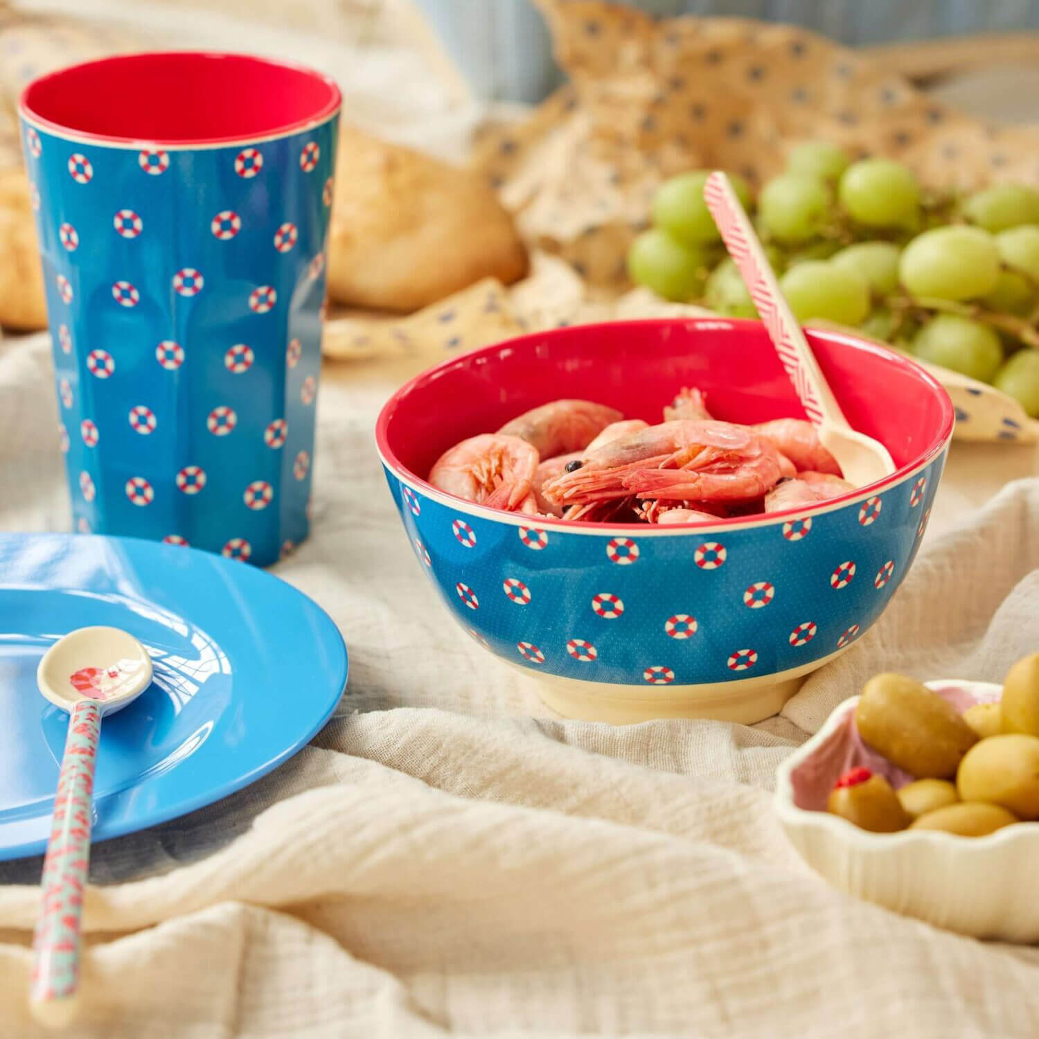 Melamin Schale "Lifeline" - M (Bunt) Rice