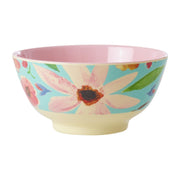 Melamin Schale "Selma Flower" - M (Mint) Rice