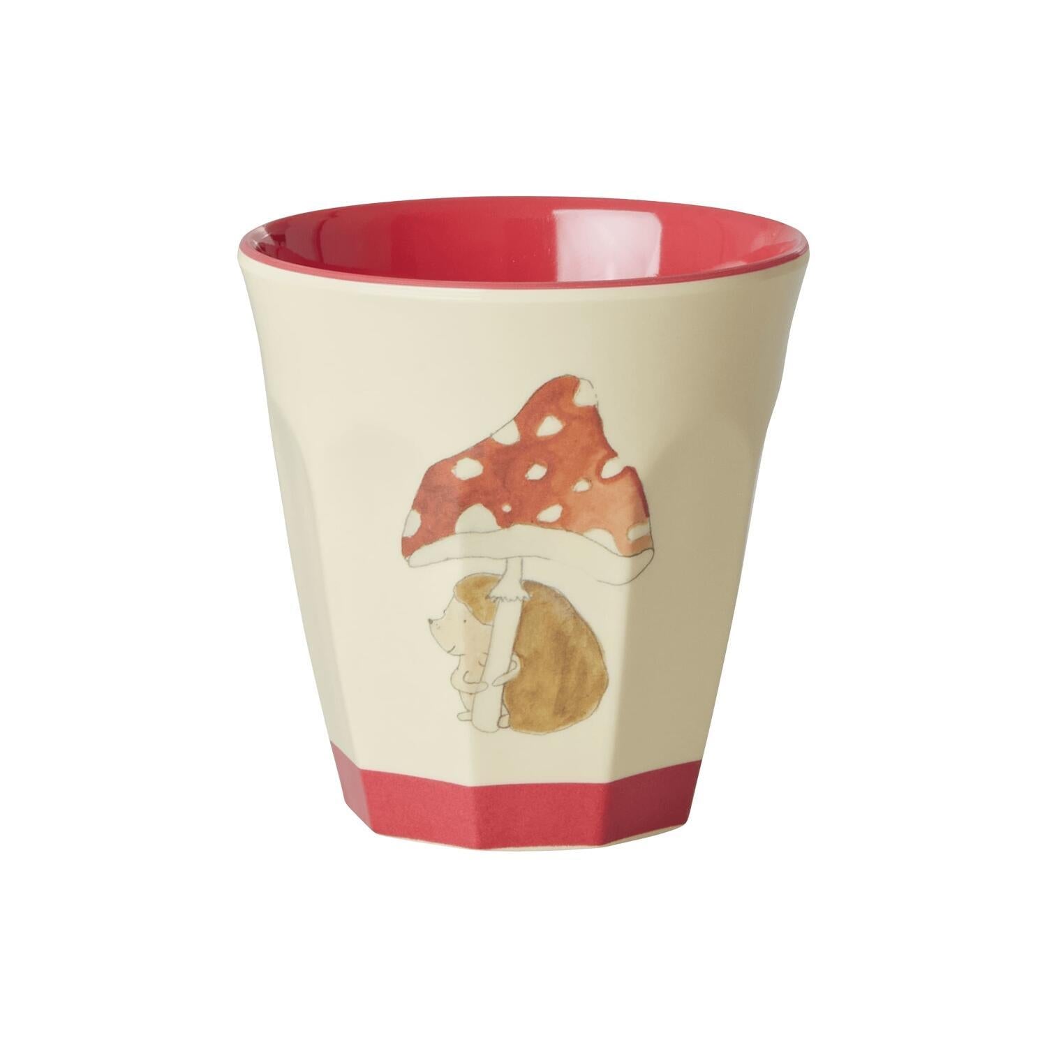 Melamin Tasse "Happy Forest" - Set 6-tlg. (Pink/Bunt) Rice