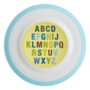 Melamin Essteller "Alphabet" (Blau) Rice
