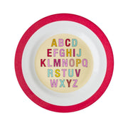 Melamin Frühstücksteller "Alphabet" (Rot) Rice